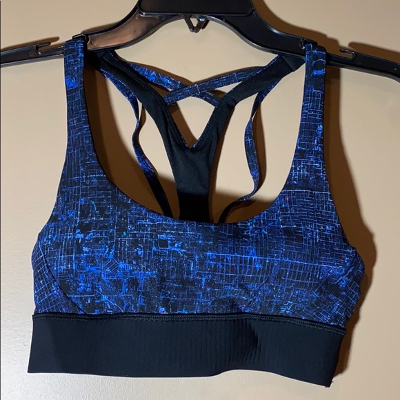 lululemon athletica Other - Lululemon strappy sports bra size 4 blue